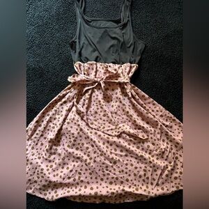 New Women’s Dress. Blk, pink & Brown 1x